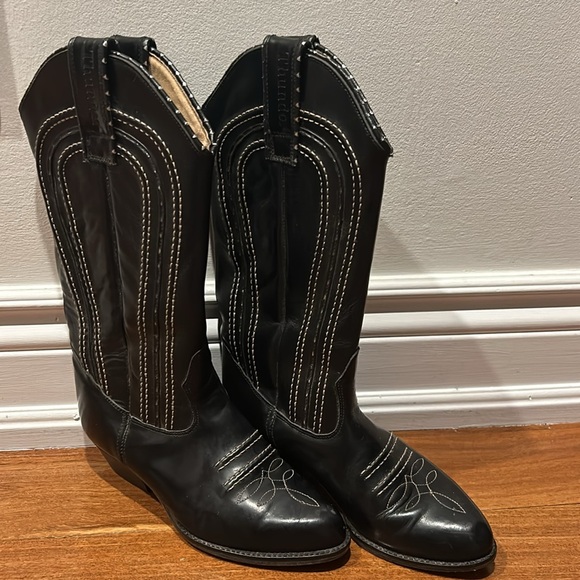 Leather Cowboy Boots by Thunder - Picture 4 of 14